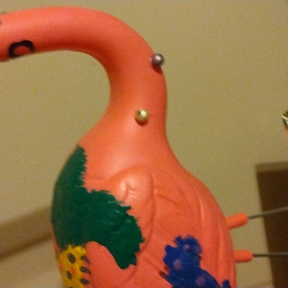 Hand Painted Funky Flamingo - Picture 7 of 7